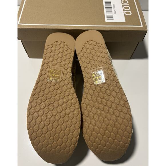 Dolce Vita Jaka Natural Platform Shoes New/Box Sz 10 Boho Chunky Heel Weave - Picture 10 of 13